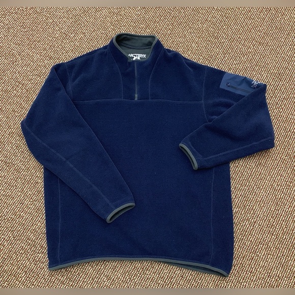 Men’s XL Arc’Teryx Covert Polartech Fleece 1/4 Zip Tech Sweater Made in Canada - Picture 4 of 10